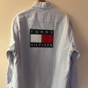 Vintage Tommy Hilfiger Big Flag Button Down Shirt
